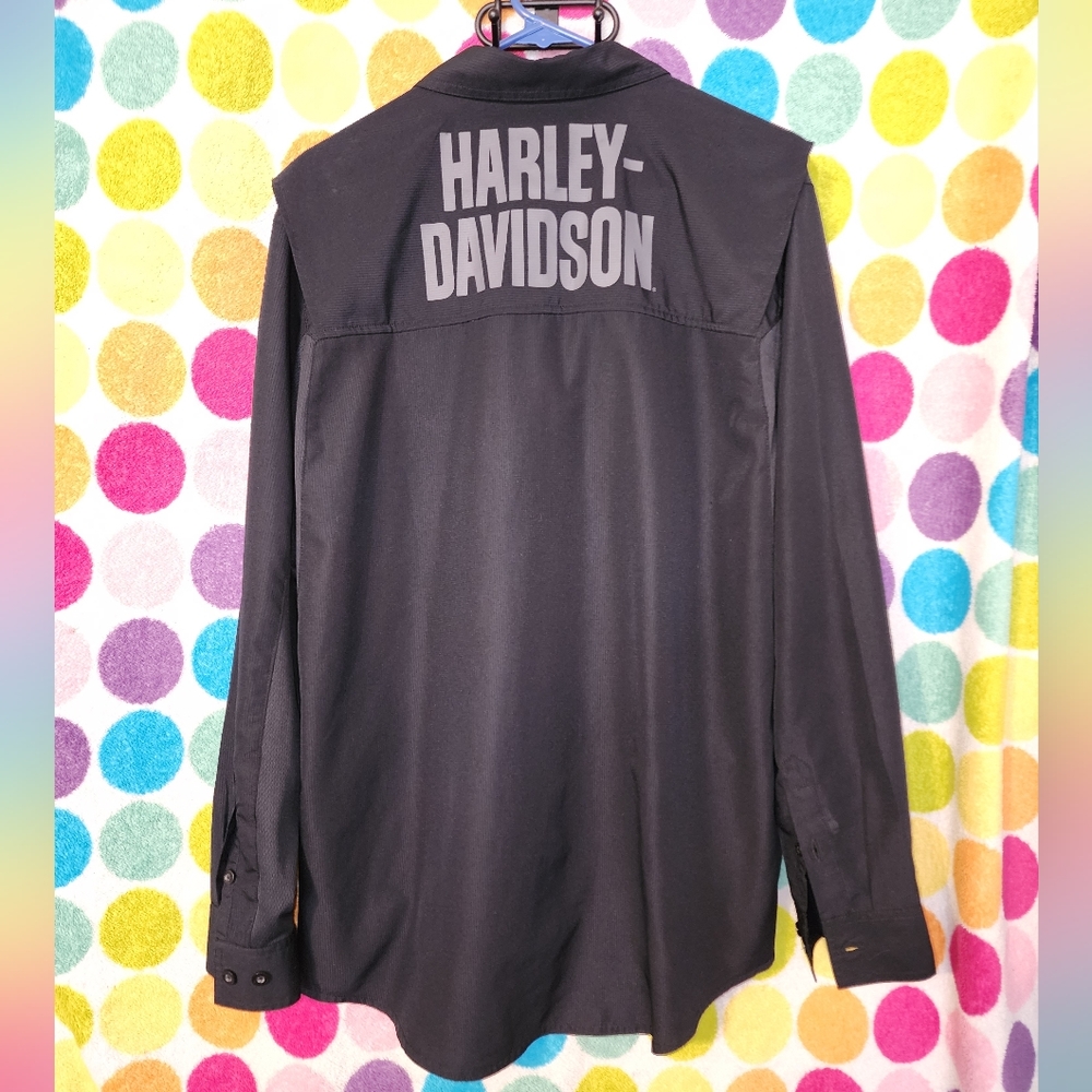 Harley Davidson Button Down - image 2